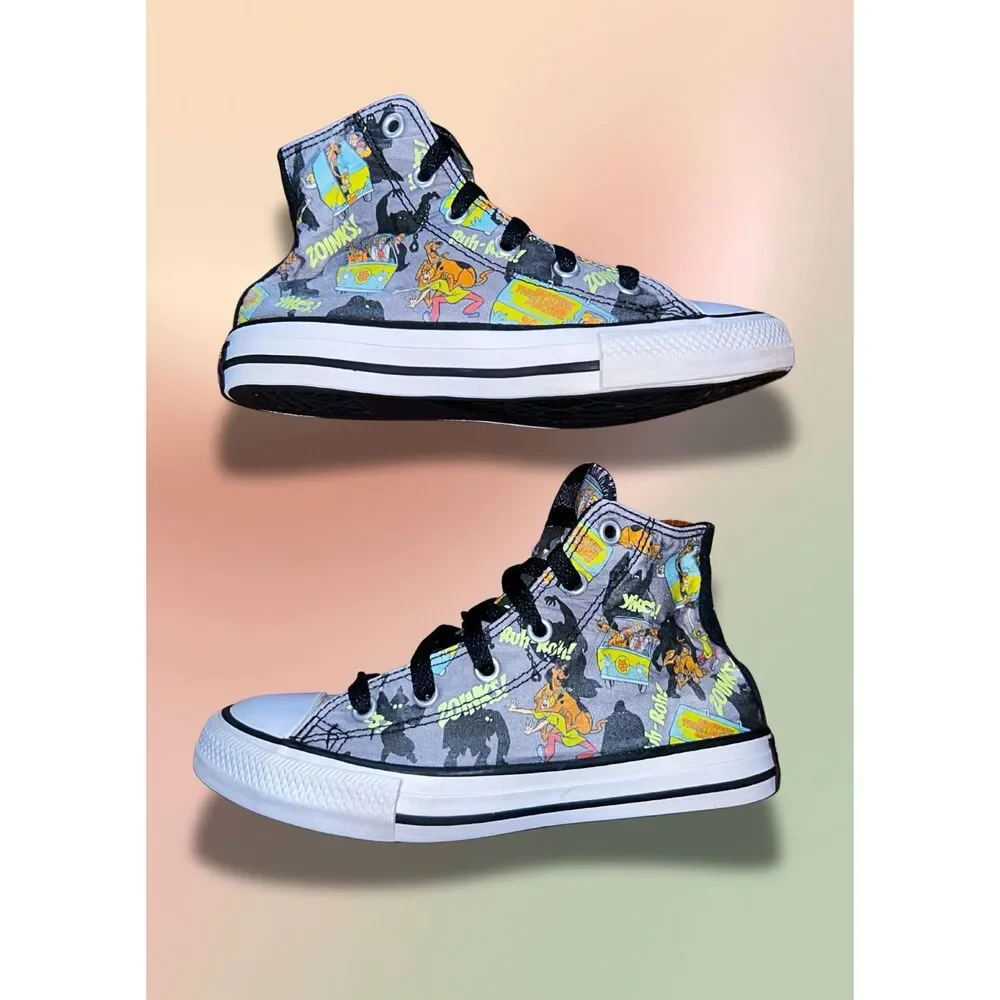 Converse x Scooby-Doo Chuck Taylor All Star High Tops Youth 1 Gray
